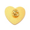 Heart with Yin Yang Pattern Enamel Pin JEWB-O007-A01-2