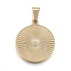 304 Stainless Steel Coin Pendants X-STAS-F183-01G-A-2