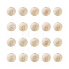 Craftdady 100Pcs 10 Styles Unfinished Natural Wood European Beads WOOD-CD0001-08-11