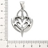 316 Surgical Stainless Steel Pendants LS-STAS-A123-15AS-3