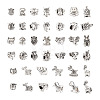 Kissitty 38pcs 19 style Tibetan Style Alloy European Beads FIND-KS0001-21-11