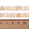 Electroplate Crackle Imitation Jade Glass Beads Strands EGLA-Q135-01A-C08-4