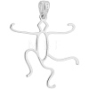 2Pcs Sterling Silver Pendant Cabochon Settings STER-BBC0009-46P-7