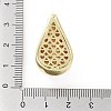 Rack Plating Brass Micro Pave Clear Cubic Zirconia Pendants KK-H474-18G-09-3