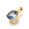 Ion Plating(IP) 304 Stainless Steel Rhinestone Pendants STAS-A104-11G-08-2