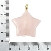 Natural Rose Quartz Pendants G-Z157-01G-08-3