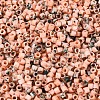 Spray Painted Picasso Cylinder Glass Seed Beads GLAA-T028-12A-04-2
