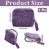 Velvet Jewelry Zipper Bags with Tassel ABAG-WH20009-32B-2