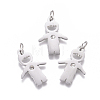 316 Surgical Stainless Steel Pendants STAS-L242-03-2