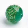 Natural Green Onyx Agate Beads G-K176-F01-3