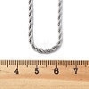 Non-Tarnish 304 Stainless Steel Rope Chain Necklaces X-NJEW-F226-03P-03-2