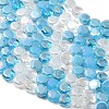 Electroplated Glass Beads Strands EGLA-A048-01A-03-2