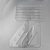 5-Tier Plastic Display Riser Stands for Mini Card ODIS-WH0007-79-2