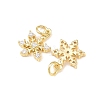Brass Micro Pave Cubic Zirconia Pendants KK-B167-15G-2