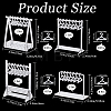 CRASPIRE 4 Sets 4 Styles Coat Hanger Removable Acrylic Earring Displays EDIS-CP0001-09-2