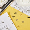80Pcs 4 Colors 304 Stainless Steel Bookmarks FIND-SC0008-27-4