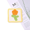 Flower Shape Towel Embroidery Style Cotton Iron on/Sew on Patches PW-WG435E5-04-1