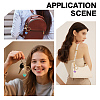 6Pcs 6 Colors Transparent Resin with 304 Stainless Steel Heart Pendant Keychain KEYC-AR00010-5
