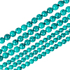2 Strands 2 Styles Synthetic Turquoise Beads Strands G-PH0003-48A-1