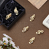 6Pcs Musical Note 304 Stainless Steel Lapel Pin Backs for Backpack Clothes JEWB-FH0003-12G-4
