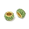 Alloy Rhinestone Clay Pave Beads ALRI-D300-04G-15-2