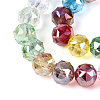 AB Color Plated Transparent Glass Round Beads Strands EGLA-T029-8mm-12T-01-3