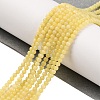 Natural Lemon Jade Bead Strands G-A130-2mm-M02-2