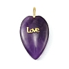 Natural Amethyst Pendants G-G470-03G-05-1