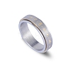 Om Mani Padme Hum Titanium Steel Rotatable Finger Ring PW-WG12553-02-4