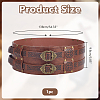 Vintage PU Leather & Alloy Viking Chain Belts for Men AJEW-WH0077-132B-2