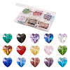 Craftdady 150Pcs 15 Colors Transparent Glass Beads GLAA-CD0001-09-1