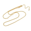 2MM Brass Ball Chain Necklaces for Men Women X-NJEW-L012-04G-4