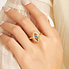 Brass with Plastic Finger Rings for Women TY5926-3
