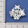Brass Micro Pave Cubic Zirconia Pendants KK-B172-04S-3