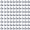 1200Pcs Opaque Acrylic Beads SACR-PA0001-33-7