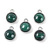 Natural Malachite Pendants G-K372-03P-10-1