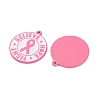 Breast Cancer Awareness Ribbon Zinc Alloy Enamel Pendants ENAM-I079-02-07-2