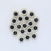 Rhinestone Buttons RB-WH0004-01LG-06-1