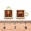 Square Alloy Resin Charms PALLOY-N177-04G-3