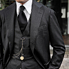Brass Locket Pocket Watch Chains HJEW-ME00147-5