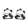 Panda Theme Alloy Enamel Pendants ENAM-F150-01-1