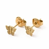 304 Stainless Steel Butterfly Stud Earrings for Women EJEW-C004-11G-1