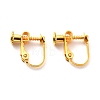 Brass Screw On Clip-on Earring Findings LS-KK-L164-02G-2