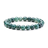 SUNNYCLUE Natural Jadeite Round Beads Stretch Bracelets BJEW-PH0001-8mm-10-2