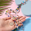 6 Strands 3 Styles Electroplate Glass Bead Strands EGLA-TA0013-70-6
