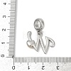 Brass European Dangle Charms KK-Z097-01W-GP-3