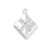 Brass Micro Pave Clear Cubic Zirconia Pendants ZIRC-I067-01E-1