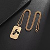 201 Stainless Steel Cut Out Motorcycle Medal Pendant Necklaces for Men WG4D072-01-1