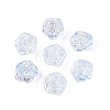 Electroplate Transparent Glass Beads Strands EGLA-N056-02A-07-1