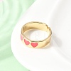 Brass Cuff Open Rings RJEW-C164-01A-G-3